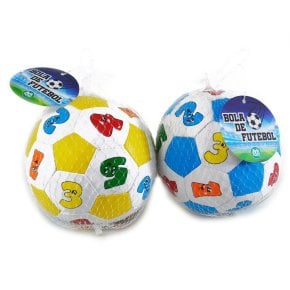 Bolas De Jogo Plásticas Do Futebol Para Crianças No Saco Líquido