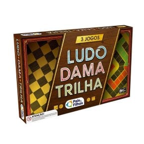 Xadrez Escolar com Damas - Jogo de Tabuleiro - Ioiô de Pano