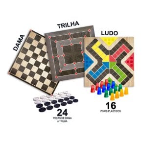 Jogo de tabuleiro ludo estojo de plástico portátil