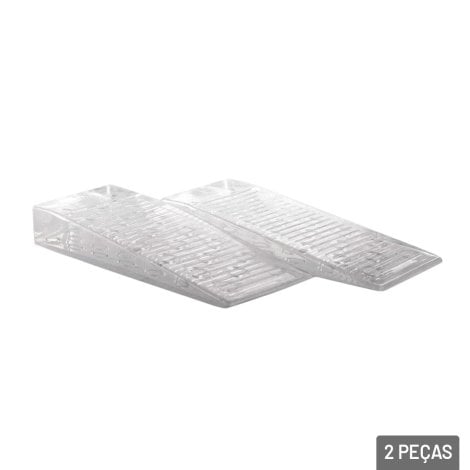 Aparador de Porta Plástico 2 Pçs 9cm Transparente