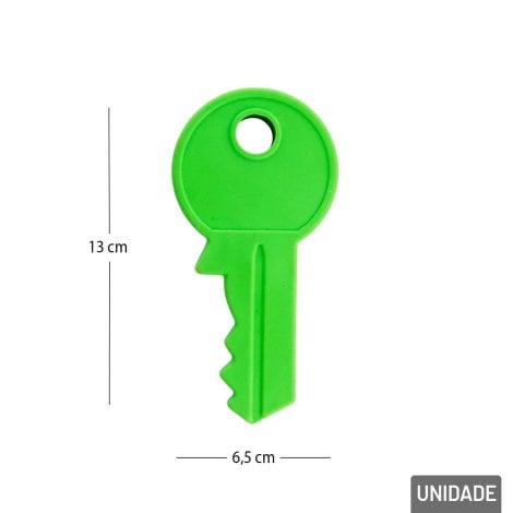 Aparador de Porta Plástico 13cm Chave Color