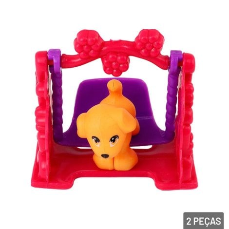 Kit Pets de Plástico 02 Peças no Balanço Sortidos